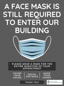 Masks are required at all Chatham-Kent Family Health Team locations.